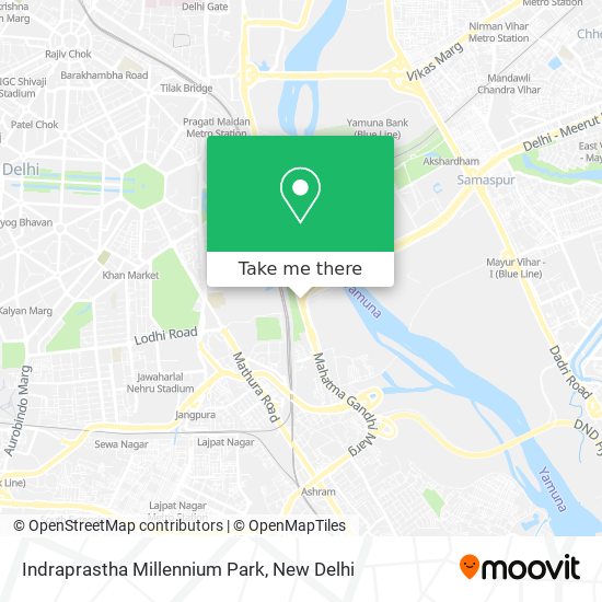 Indraprastha Millennium Park map