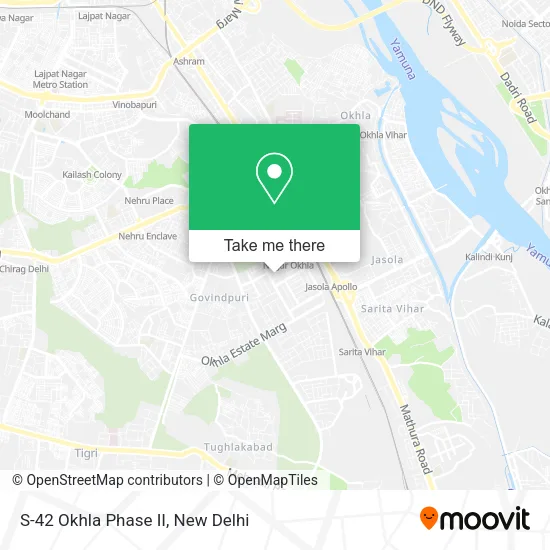 S-42 Okhla Phase II map