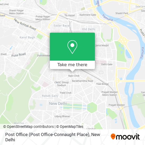 Post Office (Post Office-Connaught Place) map