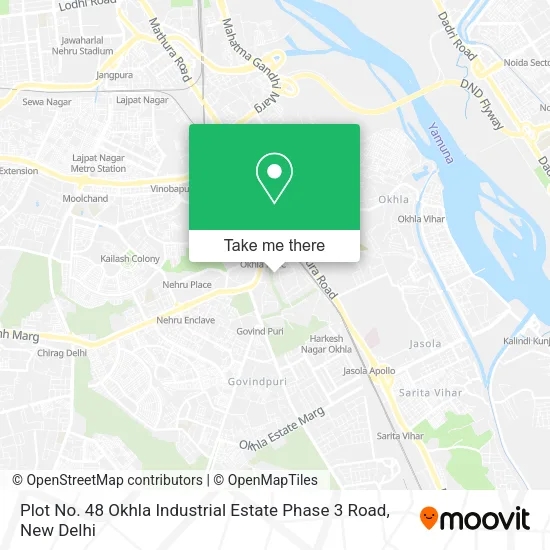 Plot No. 48 Okhla Industrial Estate Phase 3 Road map