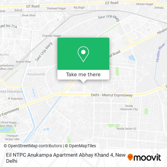 Eil NTPC Anukampa Apartment Abhay Khand 4 map