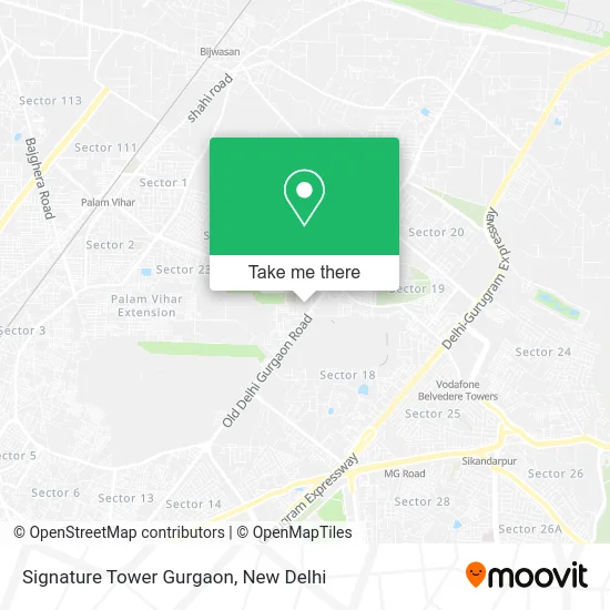 Signature Tower Gurgaon map