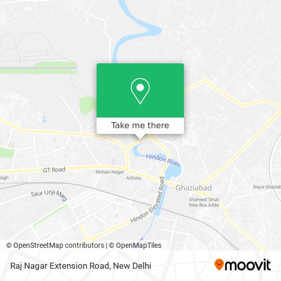 Raj Nagar Extension Road map