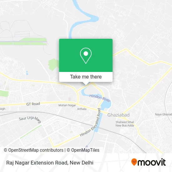 Raj Nagar Extension Road map