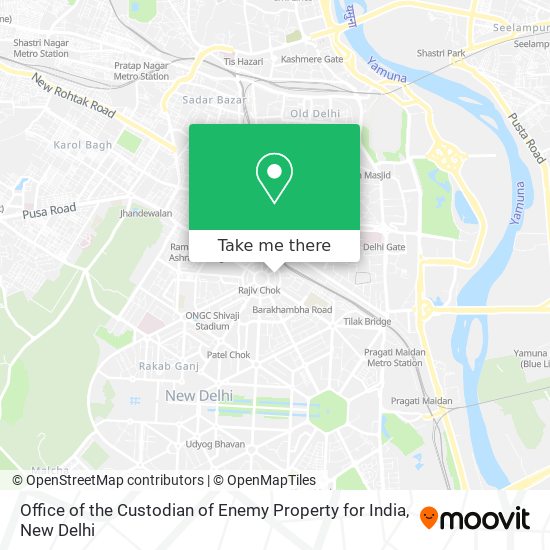 Office of the Custodian of Enemy Property for India map