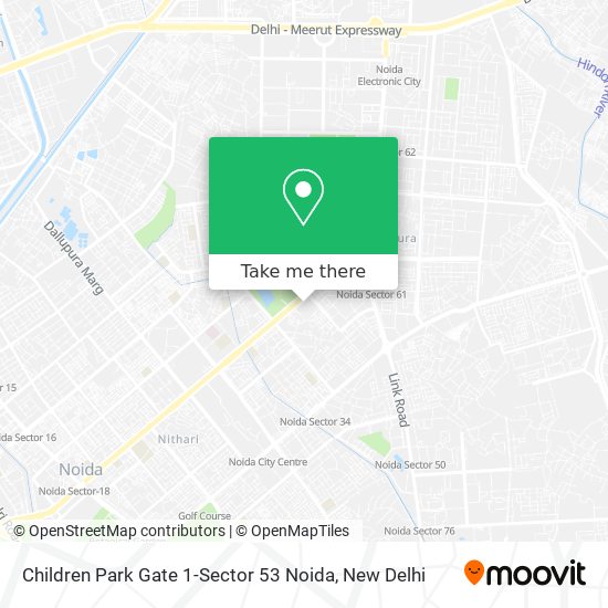 Children Park Gate 1-Sector 53 Noida map