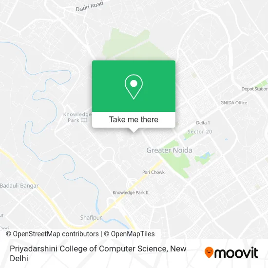 Priyadarshini College of Computer Science map