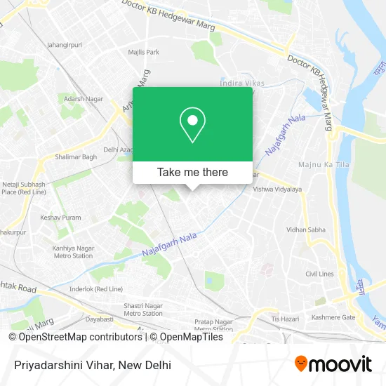 Priyadarshini Vihar map