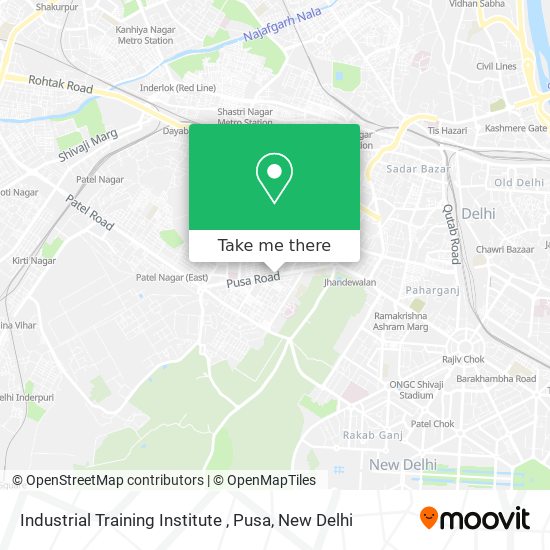 Industrial Training Institute , Pusa map