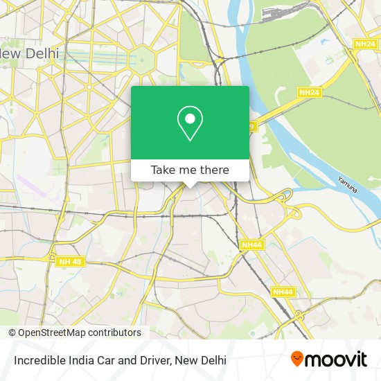 Incredible India Car and Driver map