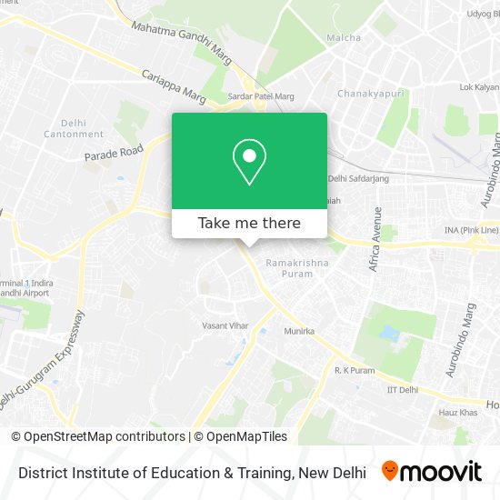 District Institute of Education & Training map