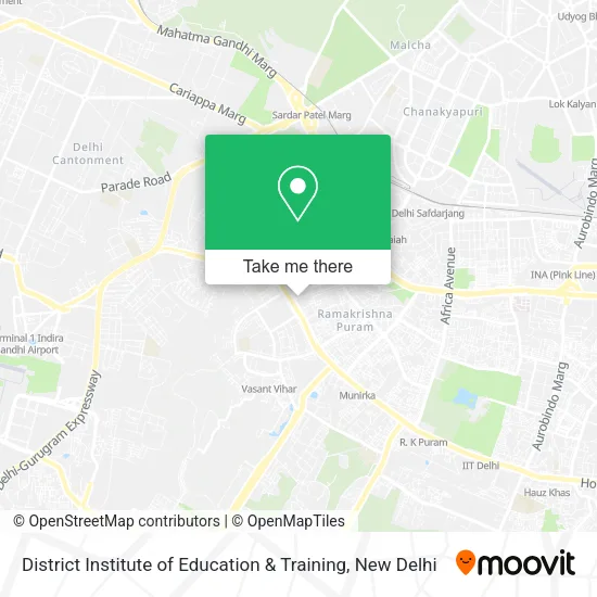 District Institute of Education & Training map