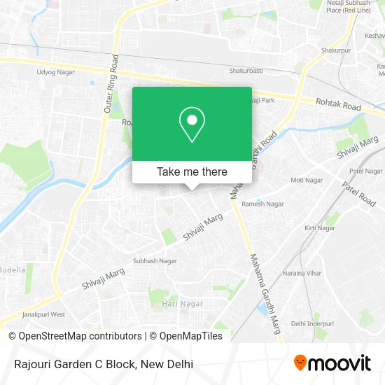 Rajouri Garden C Block map