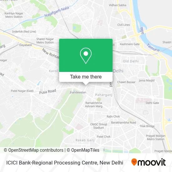 ICICI Bank-Regional Processing Centre map