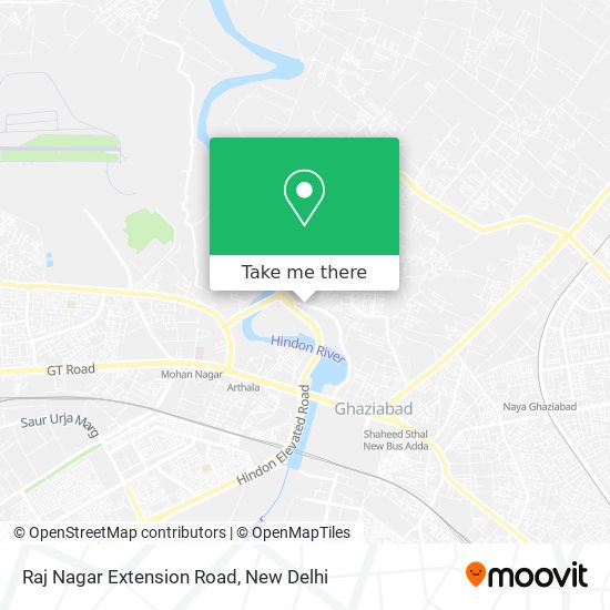 Raj Nagar Extension Road map