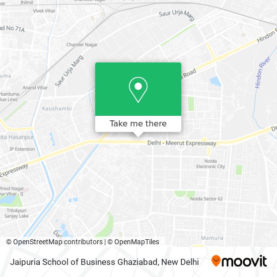 Jaipuria School of Business Ghaziabad map