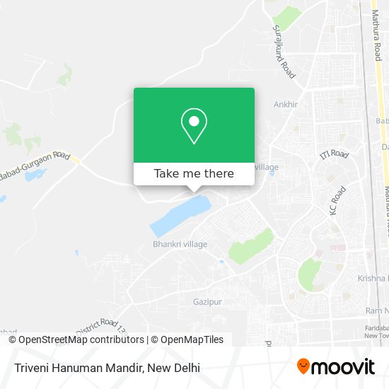 Triveni Hanuman Mandir map