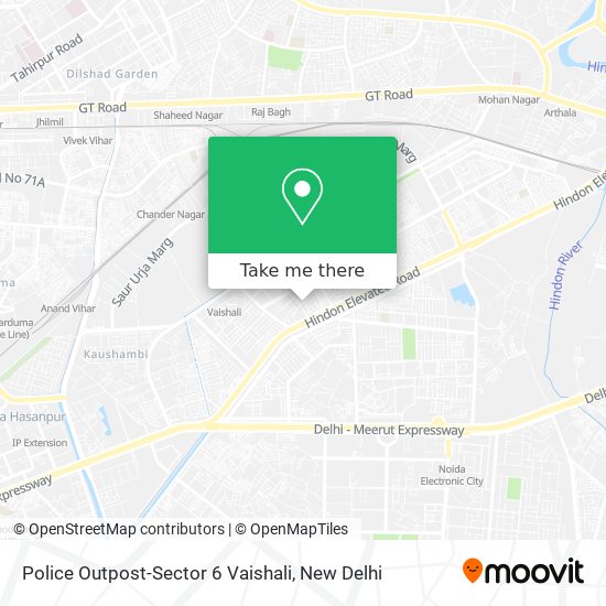 Police Outpost-Sector 6 Vaishali map
