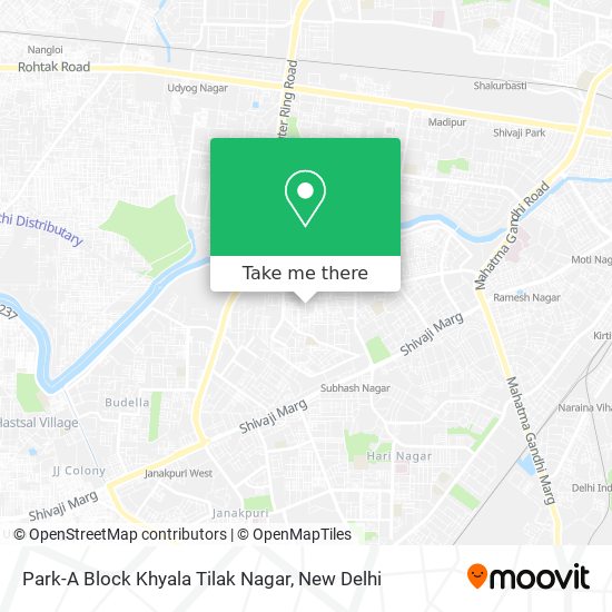 Park-A Block Khyala Tilak Nagar map