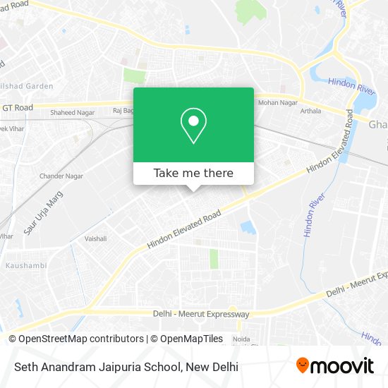 Seth Anandram Jaipuria School map