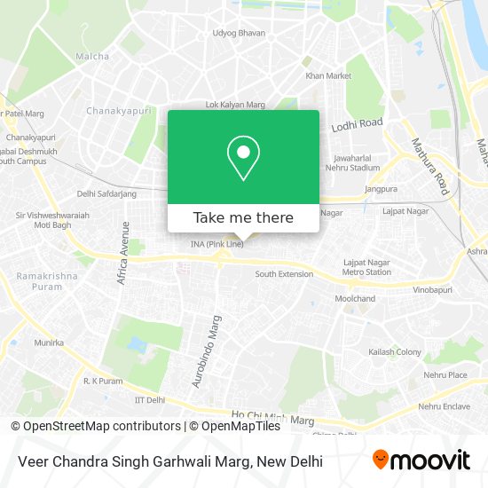 Veer Chandra Singh Garhwali Marg map