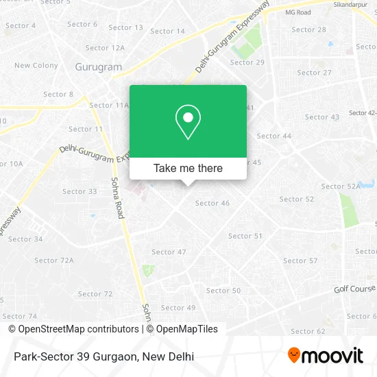 Park-Sector 39 Gurgaon map