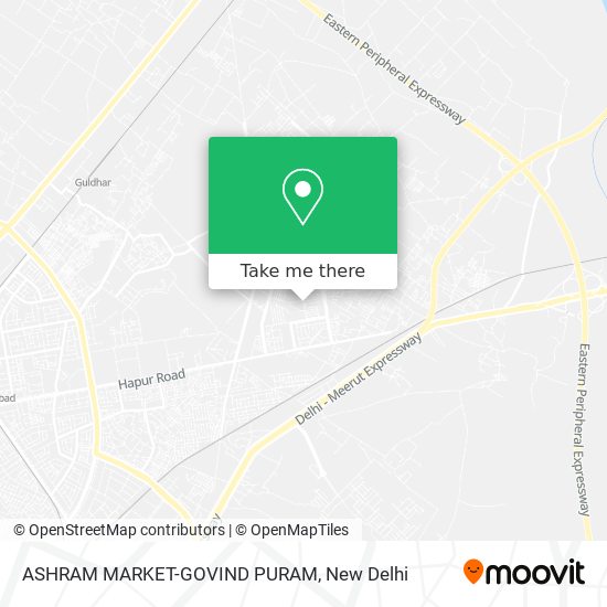 ASHRAM MARKET-GOVIND PURAM map