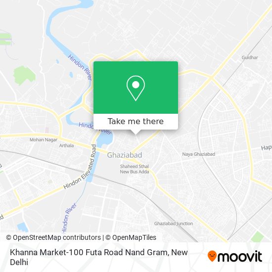 Khanna Market-100 Futa Road Nand Gram map