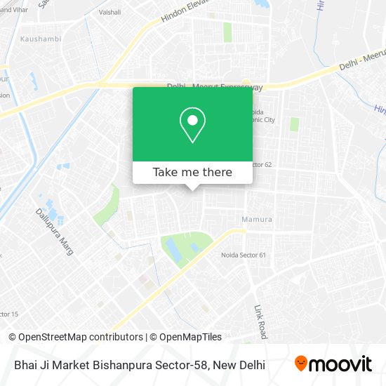 Bhai Ji Market Bishanpura Sector-58 map