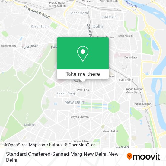 Standard Chartered-Sansad Marg New Delhi map