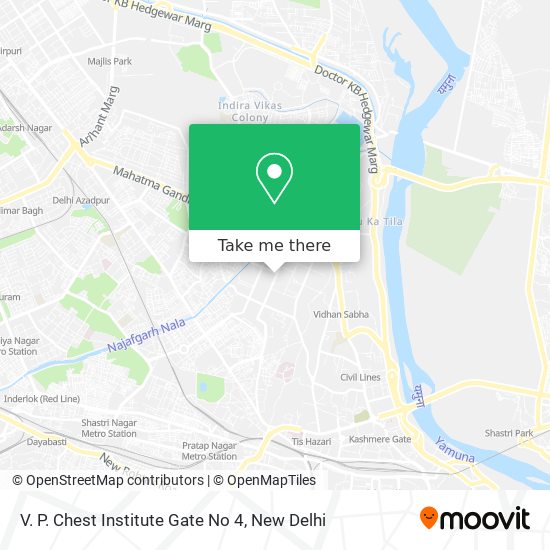 V. P. Chest Institute Gate No 4 map