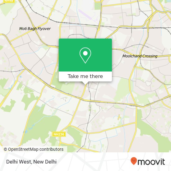 Delhi West map