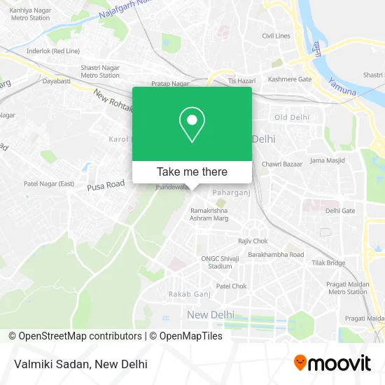 Valmiki Sadan map