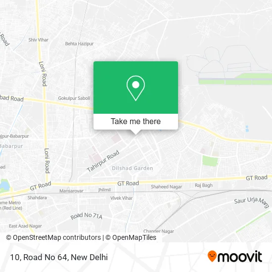 10, Road No 64 map