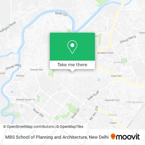 MBS School of Planning and Architecture map