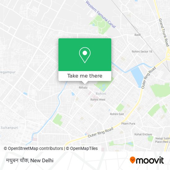 मधुबन चौक map