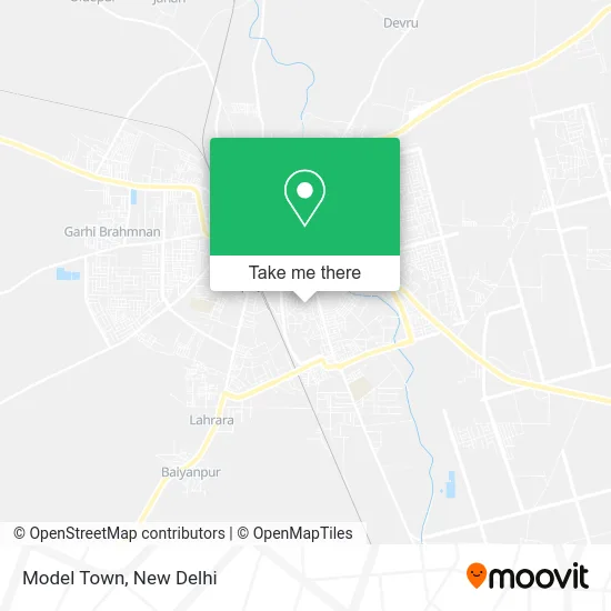 Model Town map