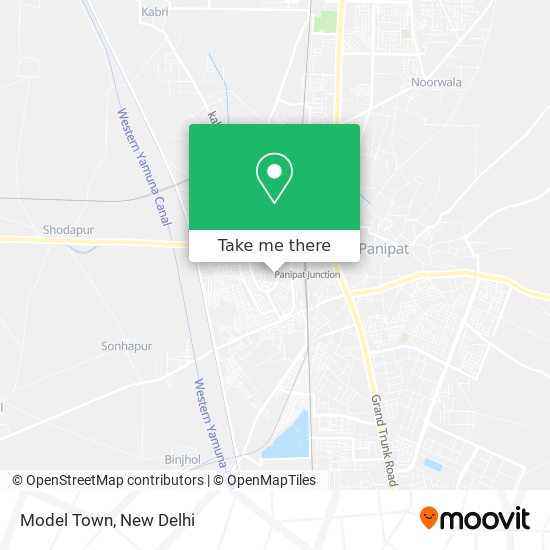 Model Town map