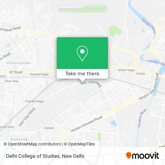 Delhi College of Studies map