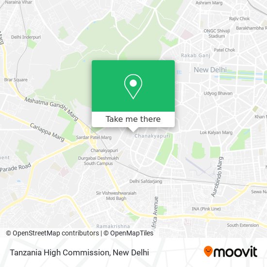 Tanzania High Commission map