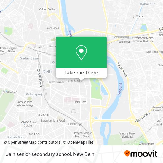 Jain senior secondary school map