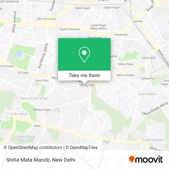 Shitla Mata Mandir map