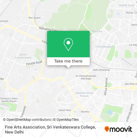 Fine Arts Association, Sri Venkateswara College map