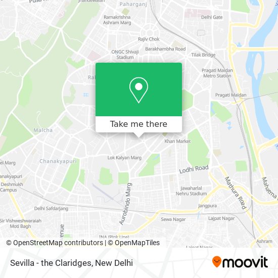 Sevilla - the Claridges map