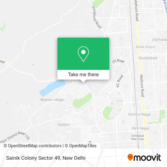 Sainik Colony Sector 49 map