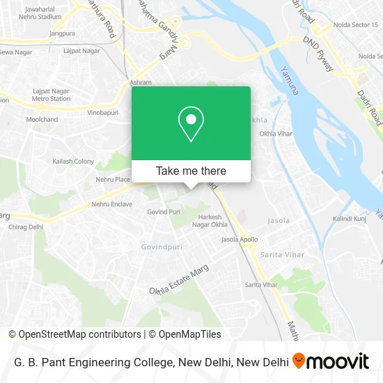 G. B. Pant Engineering College, New Delhi map