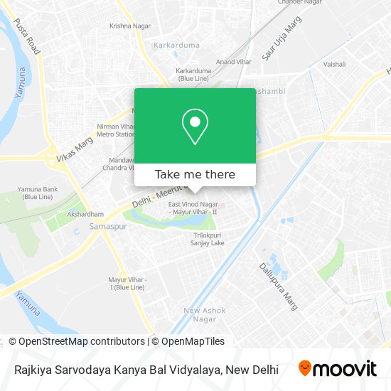 Rajkiya Sarvodaya Kanya Bal Vidyalaya map