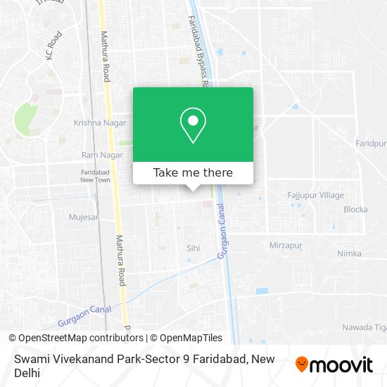 Swami Vivekanand Park-Sector 9 Faridabad map