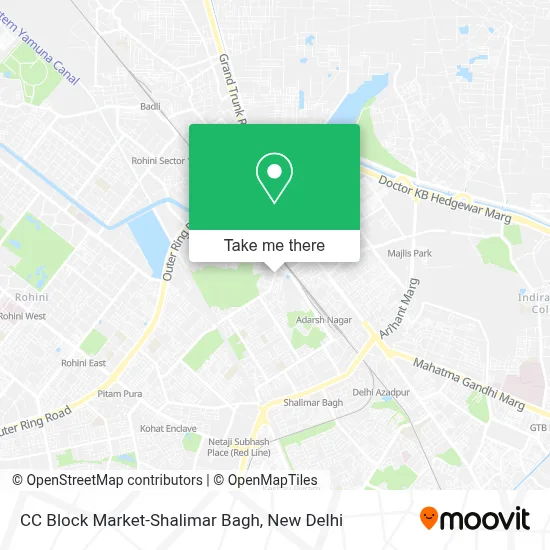 CC Block Market-Shalimar Bagh map
