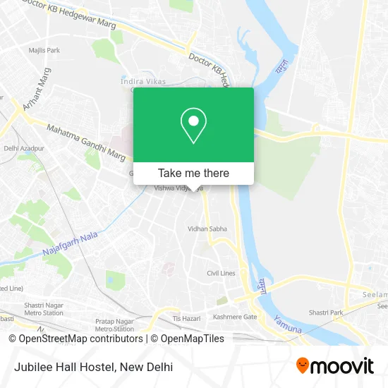 Jubilee Hall Hostel map